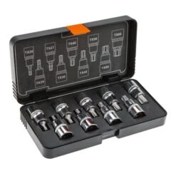 Makita NEO Torxdopset 9 Dlg, 55mm, 1/2 Aansluiting S2 Staal.