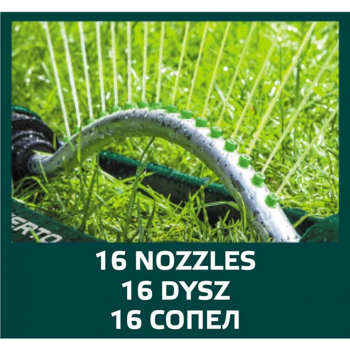 Makita VERTO Zwenksproeier, 378m2 Bereik, 16 Nozzels. 4 Makita VERTO Zwenksproeier, 378m2 Bereik, 16 Nozzels. - Afbeelding 2