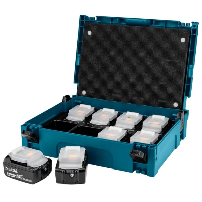 Makita Accu Opberg-Mbox 8-dlg + 8x Accu BL1850b 7 Makita Accu Opberg-Mbox 8-dlg + 8x Accu BL1850b - Afbeelding 5