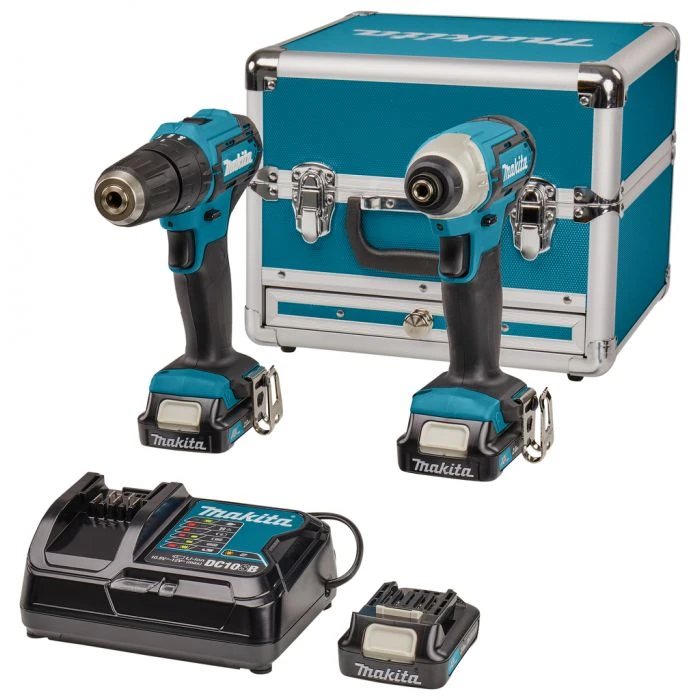 Makita CLX228SAX2 12 V Max Combiset (klop)boren En (slag)schroeven 5 Makita CLX228SAX2 12 V Max Combiset (klop)boren En (slag)schroeven - Afbeelding 3
