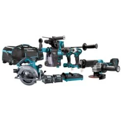Makita DK0128G601 40 V Max Combiset Boren, (slag)schroeven, Slijpen En Zagen