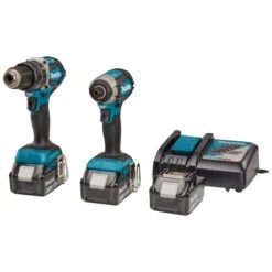 Makita DLX2180TJ1 18 V Combiset Voor Allround (klop)boor- En (slag)schroefklussen -Sideal Standard Winkel DLX2180TJ1 C2R0 s101