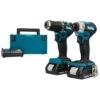 Makita DLX2423AJ 18 V Combiset Voor Lichter Boor- En (slag)schroefwerk -Sideal Standard Winkel DLX2423AJ C2R0 s100