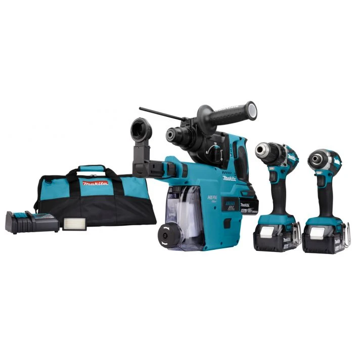 Makita DLX3106TW1 18 V Combiset Voor (slag)schroeven En Boren In Hout En Beton 4 Makita DLX3106TW1 18 V Combiset Voor (slag)schroeven En Boren In Hout En Beton - Afbeelding 2
