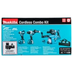 Makita DLX3154TX1 18 V Combiset Voor Allround Tot Zwaar Boor-en Schroefwerk -Sideal Standard Winkel DLX3154TX1 C1N1