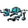 Makita DLX5069TX1 18 V Combiset Voor Allround Tot Zwaar Boor-, Schroef-, Zaag- En Slijpwerk -Sideal Standard Winkel DLX5069TX1 C2R0 s100