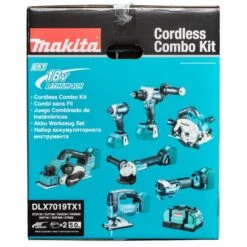 Makita DLX7019TX1 18 V Combiset Voor (slag)schroeven, Boren, Slijpen, Schaven En Zagen En Met Multitool -Sideal Standard Winkel DLX7019TX1 C2N1