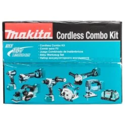 Makita DLX7019TX1 18 V Combiset Voor (slag)schroeven, Boren, Slijpen, Schaven En Zagen En Met Multitool -Sideal Standard Winkel DLX7019TX1 C3N1