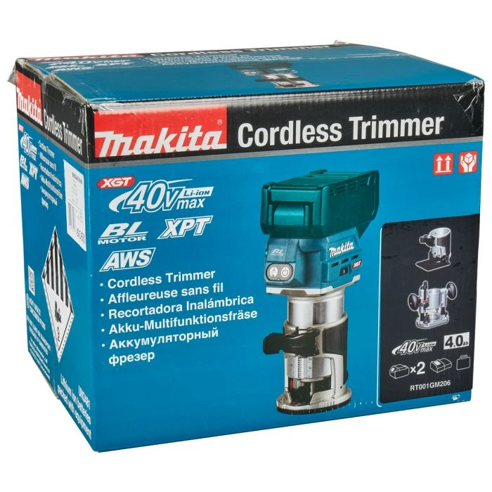Makita RT001GM206 40 V Max Boven- En Kantenfrees 12 Makita RT001GM206 40 V Max Boven- En Kantenfrees - Afbeelding 10