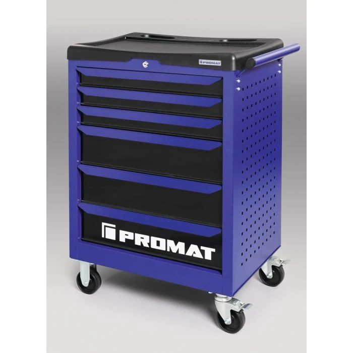 PROMAT Gereedschapswagen TREND B755xD465xH1030mm 300 Kg 6 Laden 152-delig Staalplaat PROMAT 3 PROMAT Gereedschapswagen TREND B755xD465xH1030mm 300 Kg 6 Laden 152-delig Staalplaat PROMAT