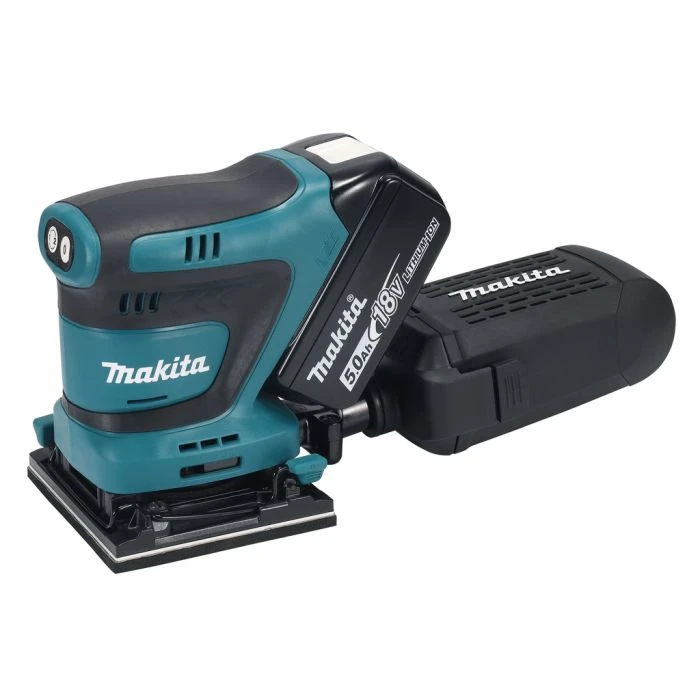 Makita DBO481RTJ 18 V Handpalm Vlakschuurmachine 3 Makita DBO481RTJ 18 V Handpalm Vlakschuurmachine