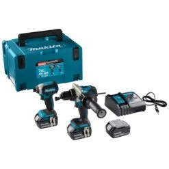 Makita DLX2418TJ 18 V Combiset Voor Zwaardere (klop)boor- En (slag)schroefklussen -Sideal Standard Winkel dlx2418tj c1l0 s100 1
