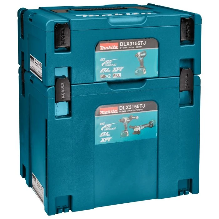 Makita DLX3155TJ 18 V Combiset Boren, (slag)schroeven En Slijpen 4 Makita DLX3155TJ 18 V Combiset Boren, (slag)schroeven En Slijpen - Afbeelding 2