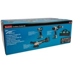 Makita DLX3156TX1 18 V Combiset Boren, (slag)schroeven En Slijpen -Sideal Standard Winkel dlx3156tx1 c1l0