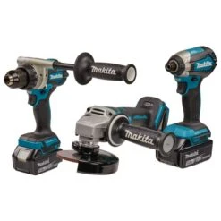 Makita DLX3156TX1 18 V Combiset Boren, (slag)schroeven En Slijpen -Sideal Standard Winkel dlx3156tx1 c2r0 s102 1