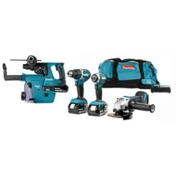 Makita DLX4103W 18 V Combiset Voor Allround Boor-, Schroef- En Slijpwerk -Sideal Standard Winkel dlx4103w a1c0 s100 1
