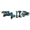 Makita DLX6038T 18 V Combiset Voor Divers Zaag-, Boor- En (slag)schroefwerk -Sideal Standard Winkel dlx6038t a1c0