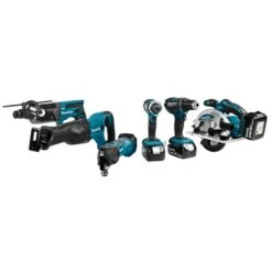 Makita DLX6038T 18 V Combiset Voor Divers Zaag-, Boor- En (slag)schroefwerk