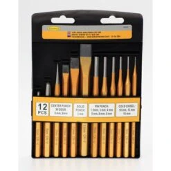 Makita Drevelset / Doorslagenset Met Centerpunten En Koudbeitels, 12 Dlg.