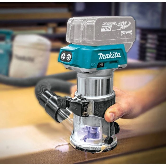 Makita DRT50ZJX2 18 V Boven- En Kantenfrees 17 Makita DRT50ZJX2 18 V Boven- En Kantenfrees - Afbeelding 15