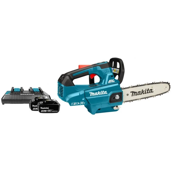 Makita DUC256PT2 LXT 2x18 V Tophandle Kettingzaag 25 Cm 5 Makita DUC256PT2 LXT 2x18 V Tophandle Kettingzaag 25 Cm - Afbeelding 3