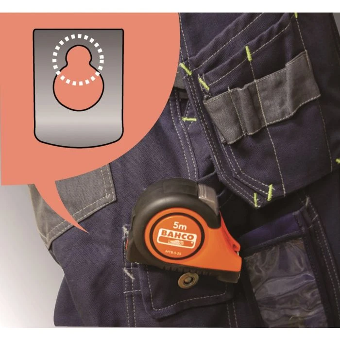 BAHCO 5M ROLMETER 25MM MAGNETISCH 4 BAHCO 5M ROLMETER 25MM MAGNETISCH - Afbeelding 3