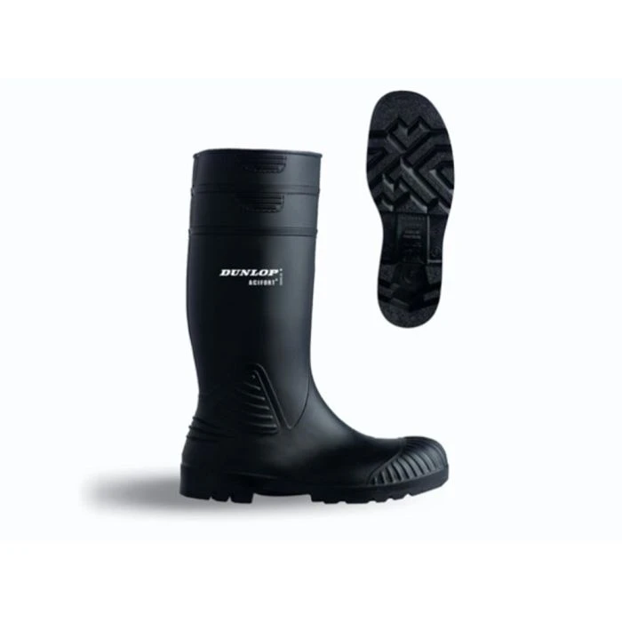 Dunlop Veiligheidslaars Acifort A442011 Zwart, Stalen Zool, PVC/nitril, 44, W 4 Dunlop Veiligheidslaars Acifort A442011 Zwart, Stalen Zool, PVC/nitril, 44, W - Afbeelding 2