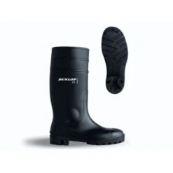 Dunlop Veiligheidslaars Edmar Protomaster 142 PP Zwart, PVC/nitril, Stalen Zool, 42, W