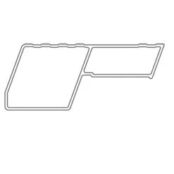 Altrex Taurus Dubbel Oploopbare Trap TDO 2 X 4 Met Beugel -Sideal Standard Winkel trap taurus tdo usp 9 kokerprofiel tekening 4