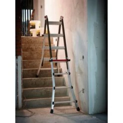 Altrex Varitrex-Teleprof Telescopische Vouwladder 4 X 4 -Sideal Standard Winkel vouwladder varitrex teleprof s 002